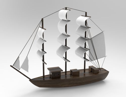 三维建模入门 轻松打造一艘简单帆船模型