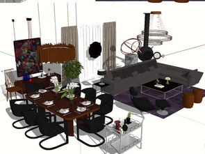 家具组合摆设模型设计图下载指南